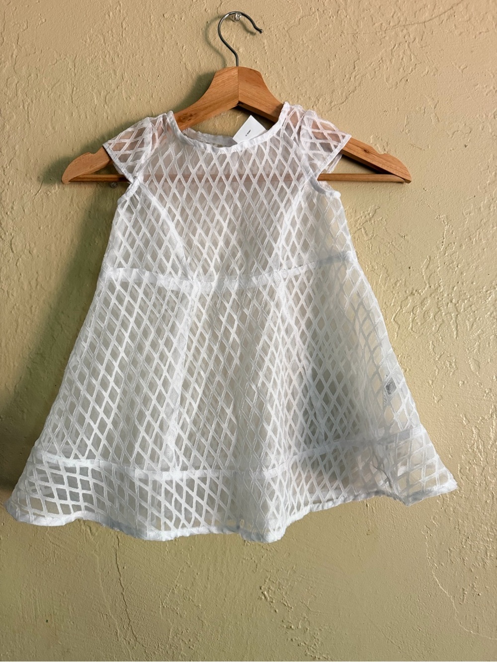 Disney White Mesh Overlay Girls Casual Dress
